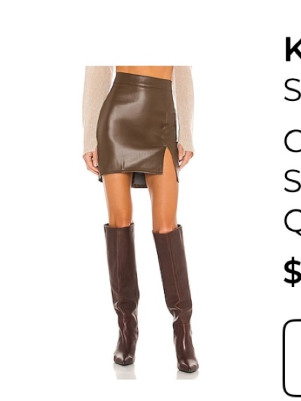 KNOX FAUX LEATHER SKIRT
SNDYS - Picture 8 of 8